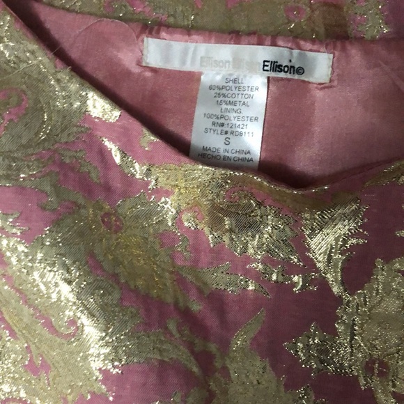 Cute pink and gold skater dress - Picture 3 of 7